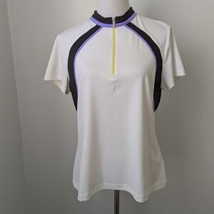 Tail Short Sleeve Half Zip Shirt, Large